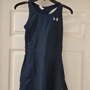 Under Armour Navy Tank Top with Light Blue Logo